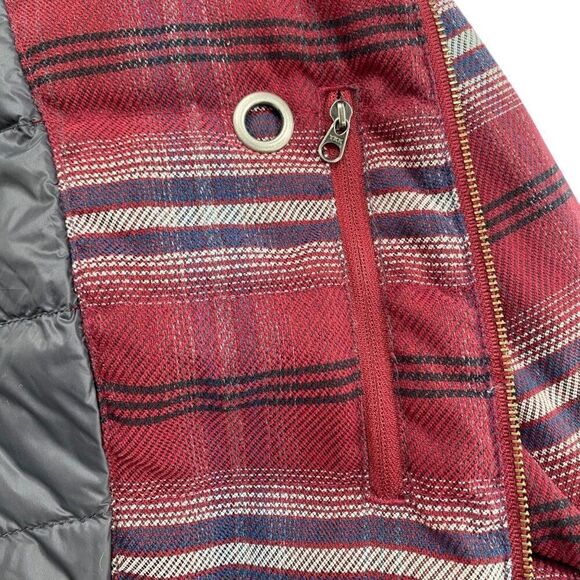 PrAna Women's Showdown Goose Down Jacket in Woodland Red Size Large - Picture 10 of 11